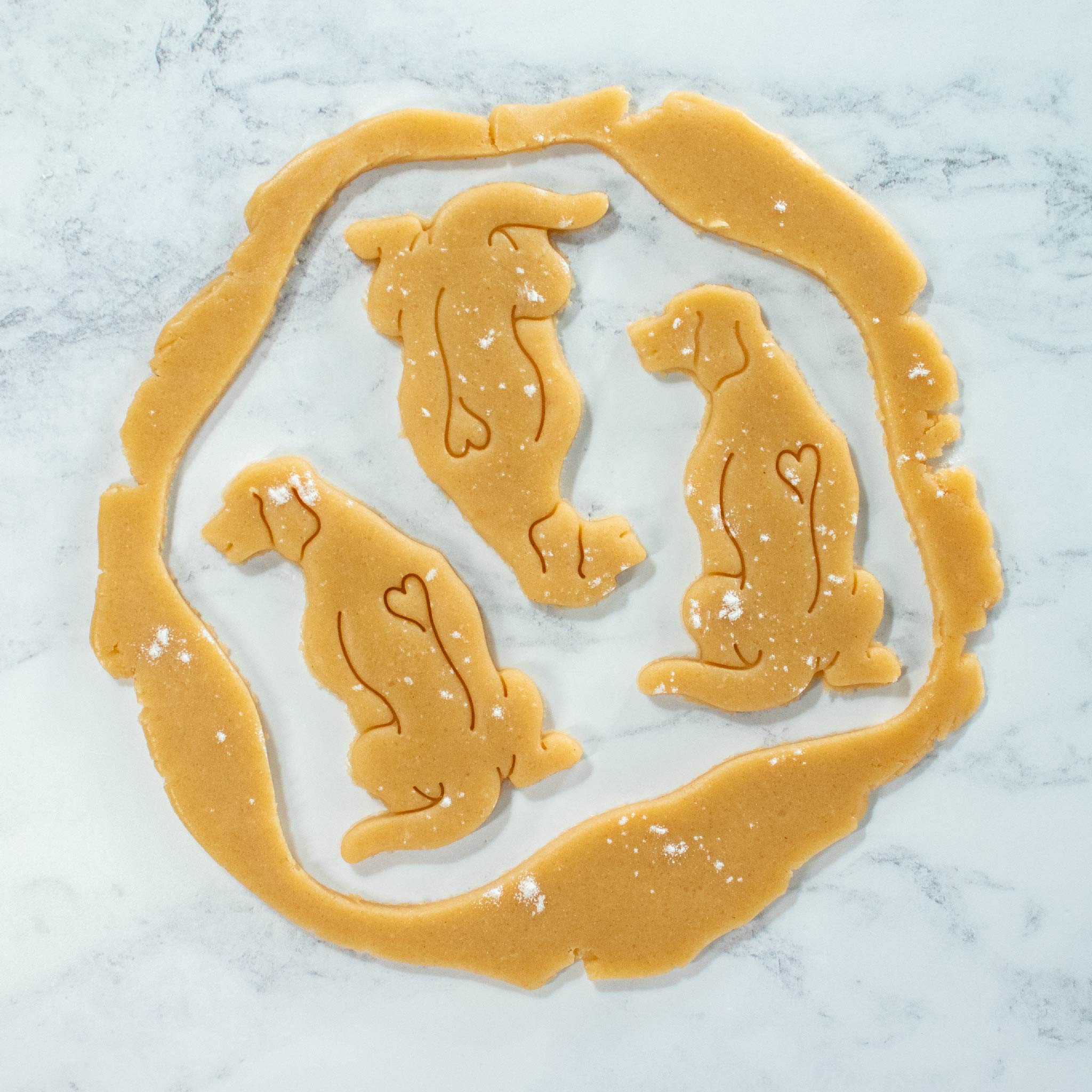 bakerlogy ridgeback dog cookie cutter cutout dough