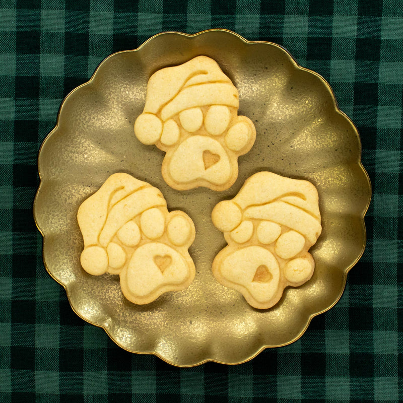 bakerlogy santa paw cute sugar cookies