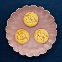 bakerlogy stork with baby cookies