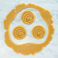 surfer dog cookie cutout dough made with bakerlogy surfer dog cookie cutter