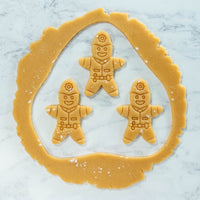 UK Police Bobby cookies cutout dough made with bakerlogy UK police constable cookie cutter