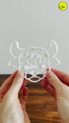 Cute Highland Cow Face Cookie Cutter