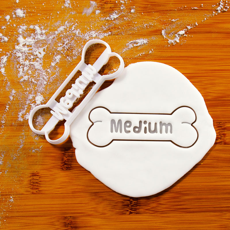 medium personalized bone cookie cutter