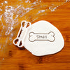 small personalized bone cookie cutter