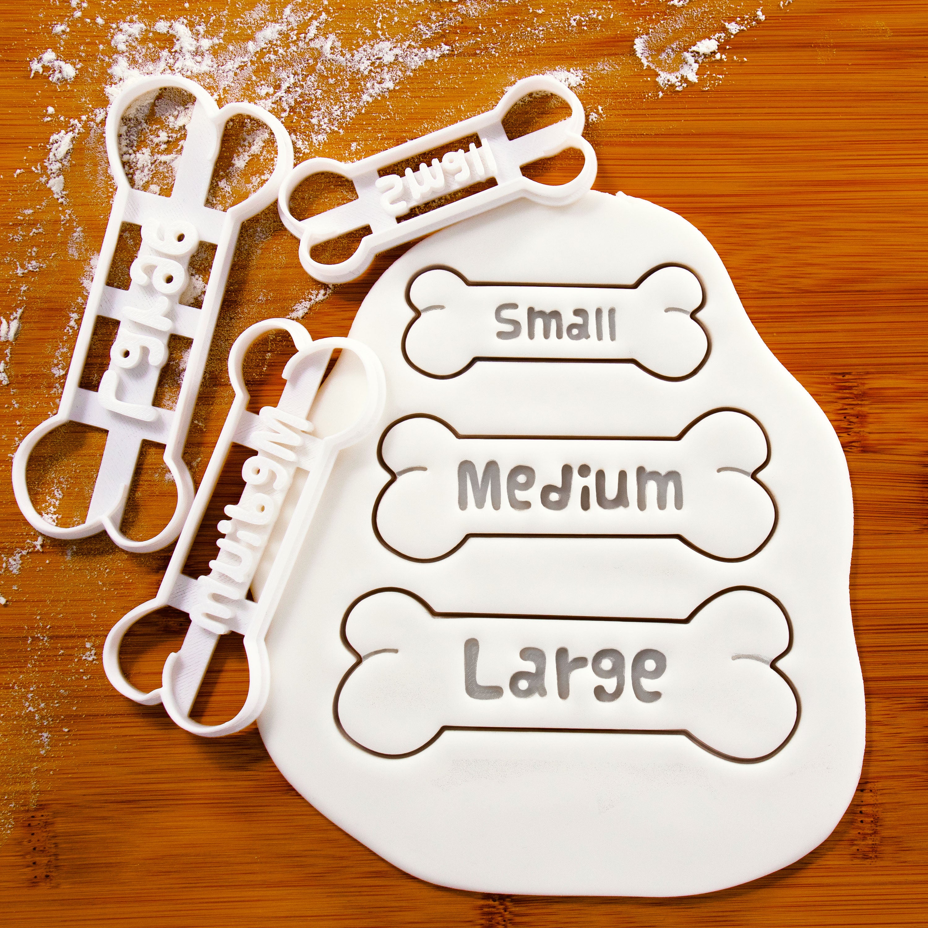 Large dog shop bone cookie cutter