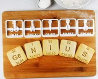 Periodic Table Element Cookies (Ge, N, I, U, S)