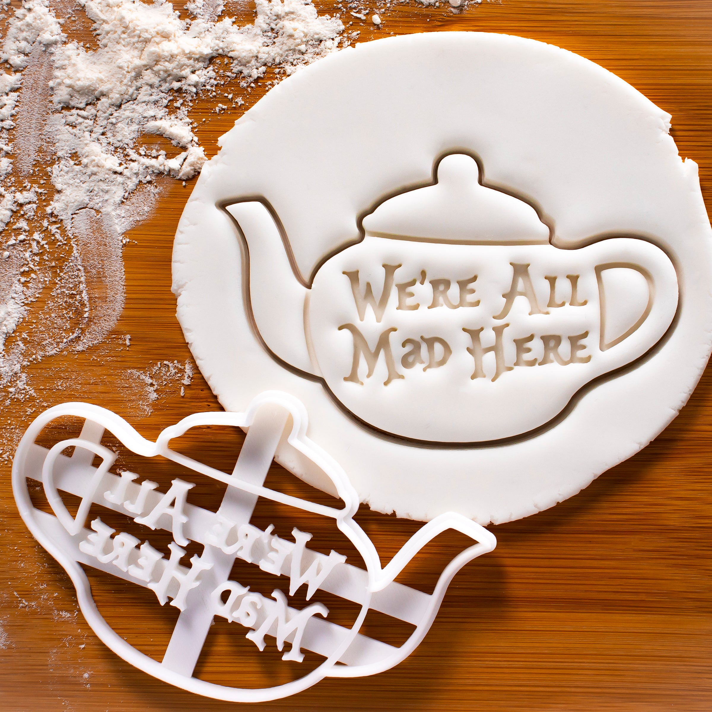 We are all Mad Here Teapot Cookie Cutter