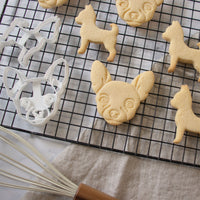 chihuahua dog and face portrait cookies