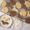 Short Haired Dachshund Silhouette and Face Cookies