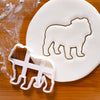 english bulldog outline cookie cutter