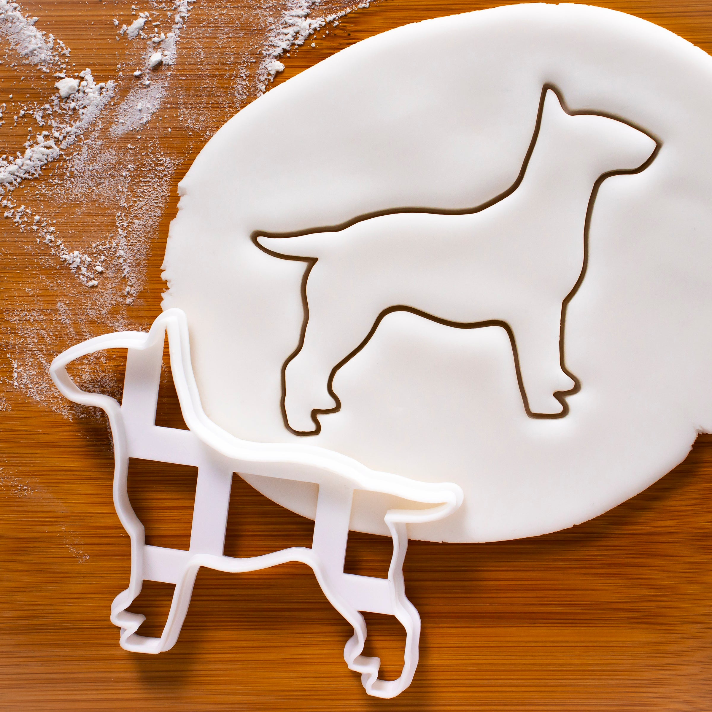 english bull terrier outline cookie cutter