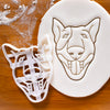 english bull terrier dog face cookie cutter