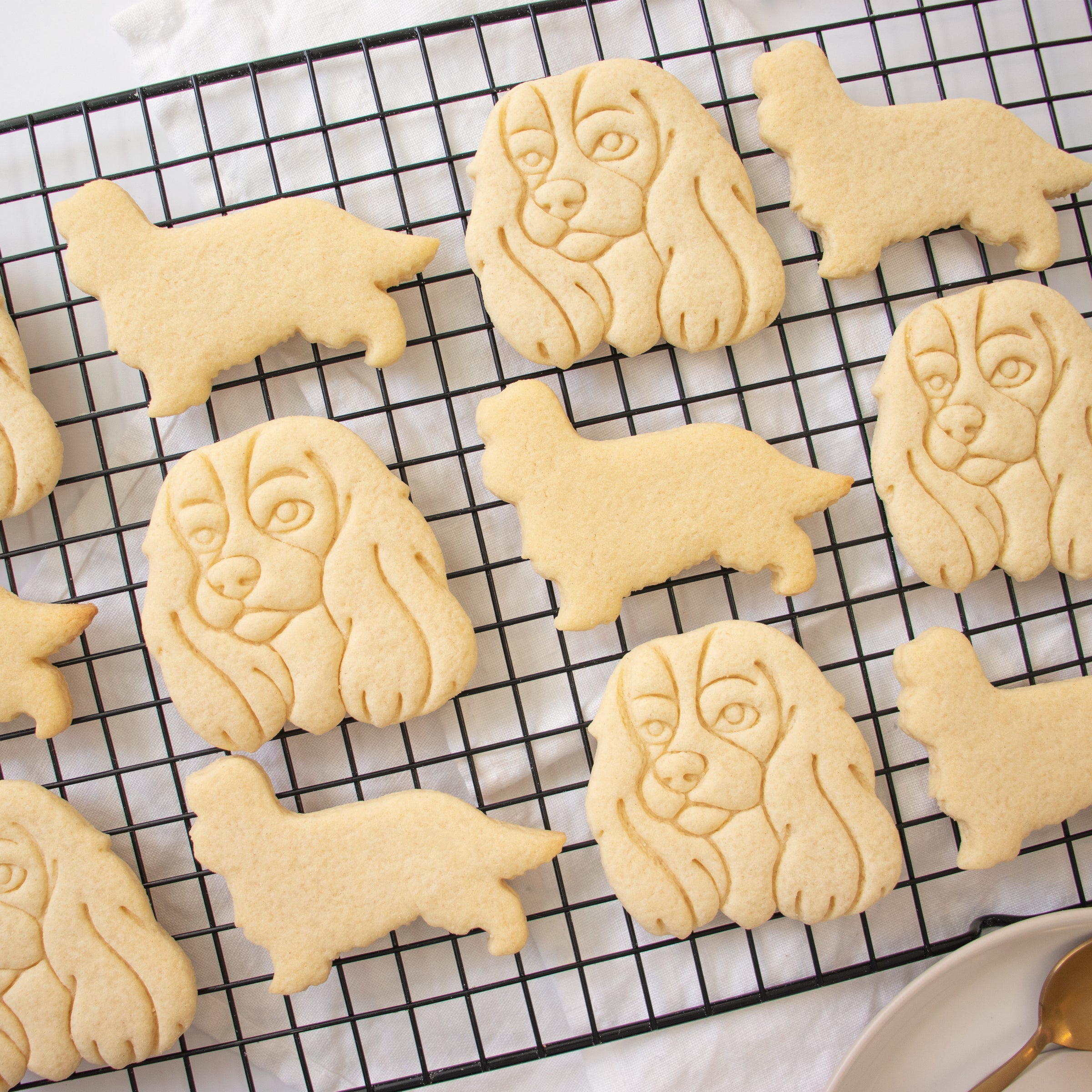king charles portrait face and silhouette cookies