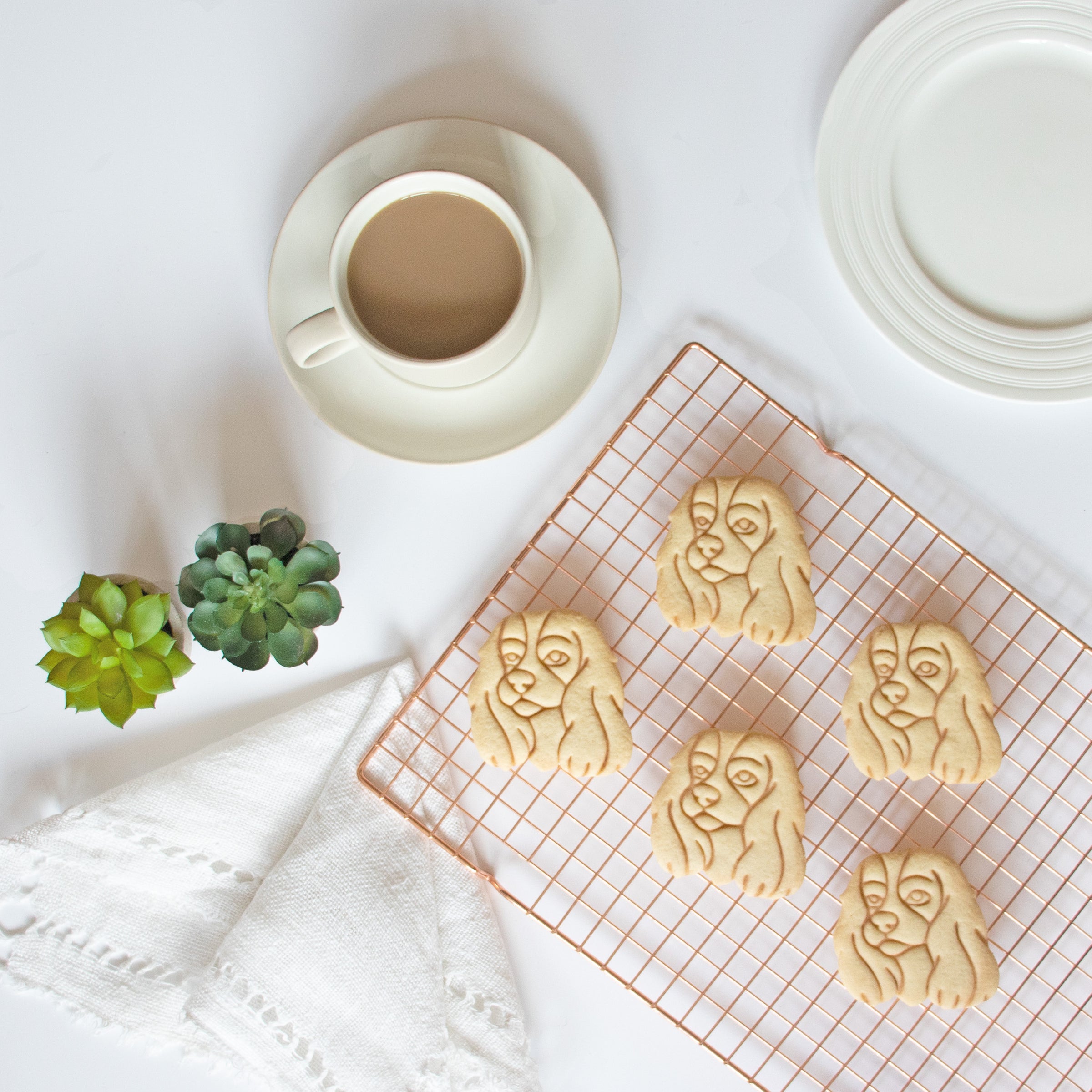 king charles portrait face cookies