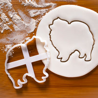 pomeranian dog silhouette cookie cutter