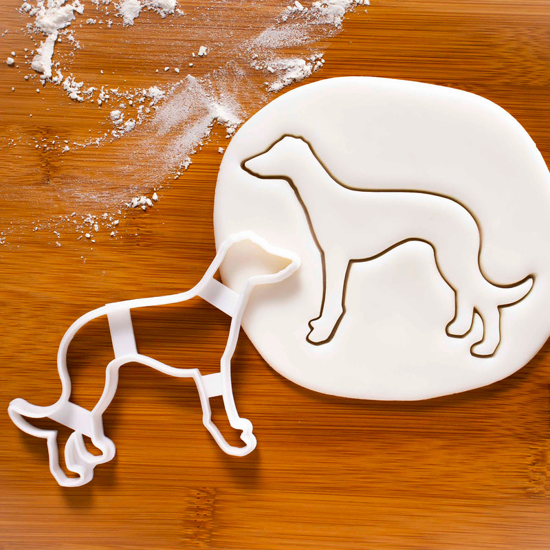 greyhound dog silhouette  cookie cutter