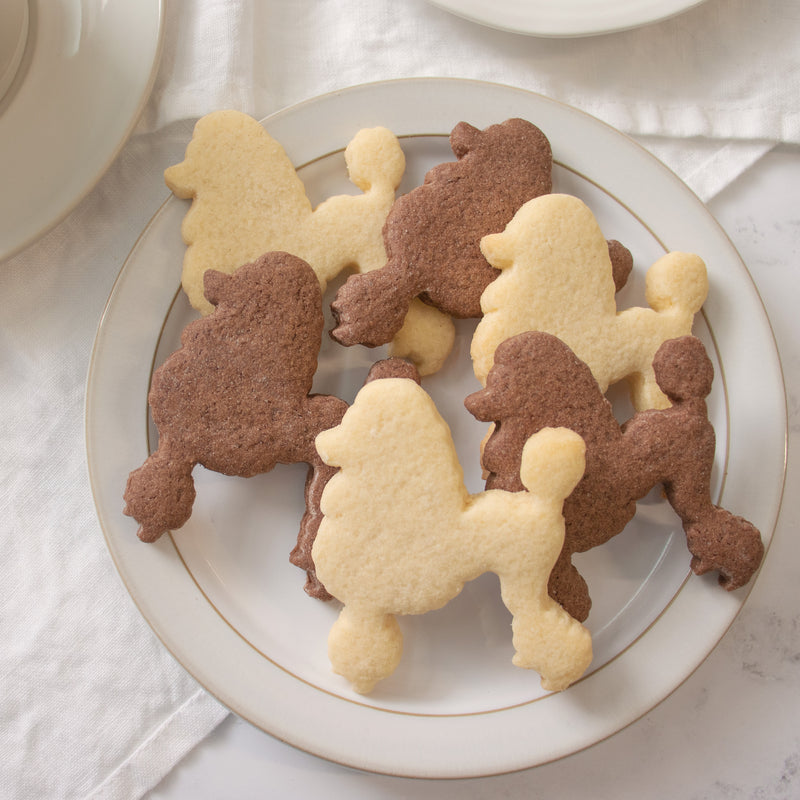 poodle dog silhouette cookies