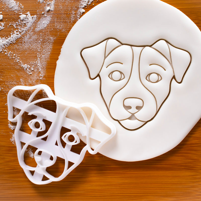 jack russell terrier face cookie cutter