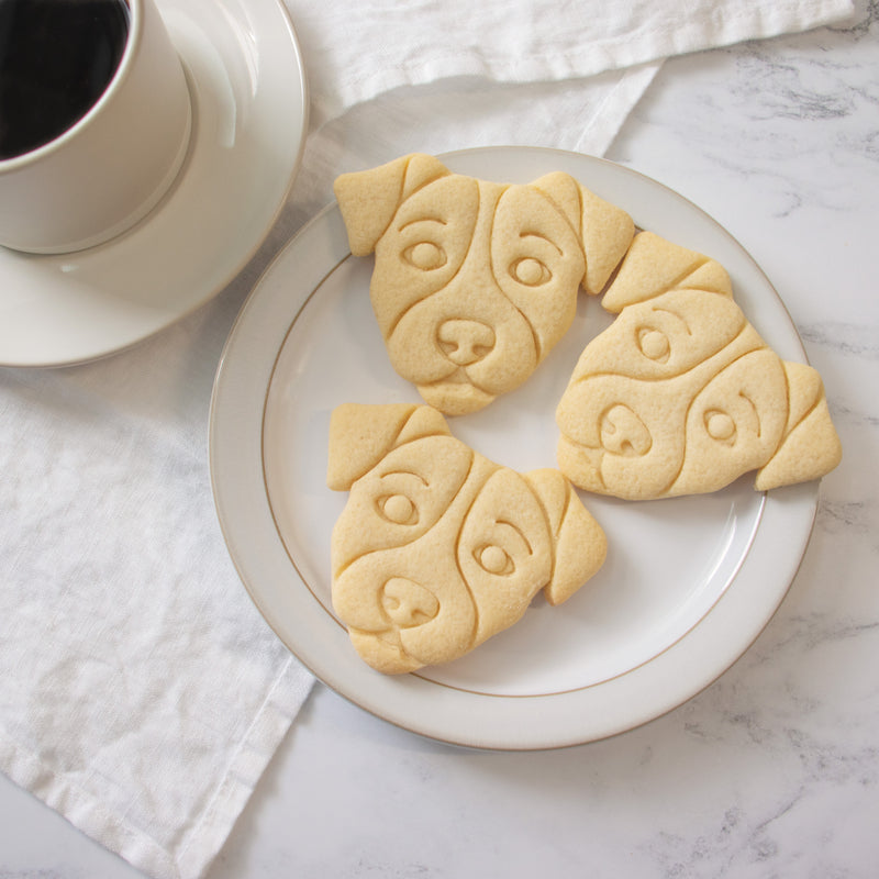 jack russell face cookies