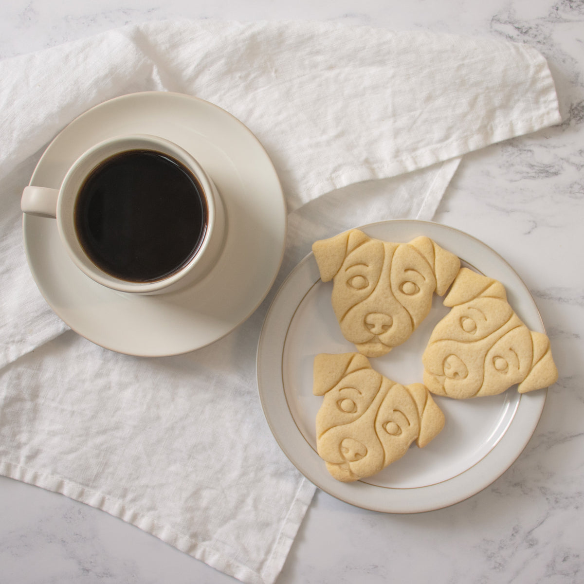 jack russell face cookies