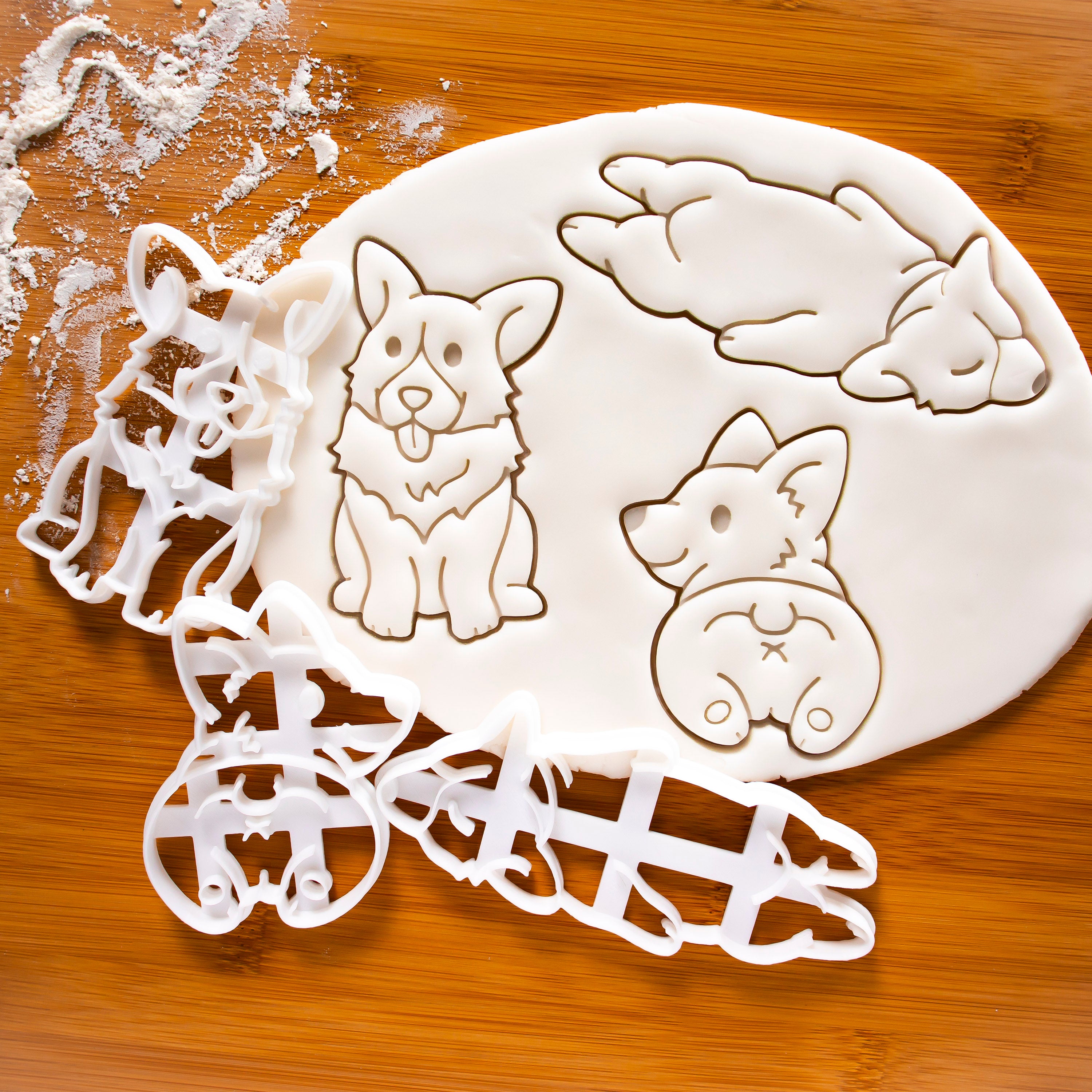 Promo Set 3 Corgi Cookie Cutters Bakerlogy