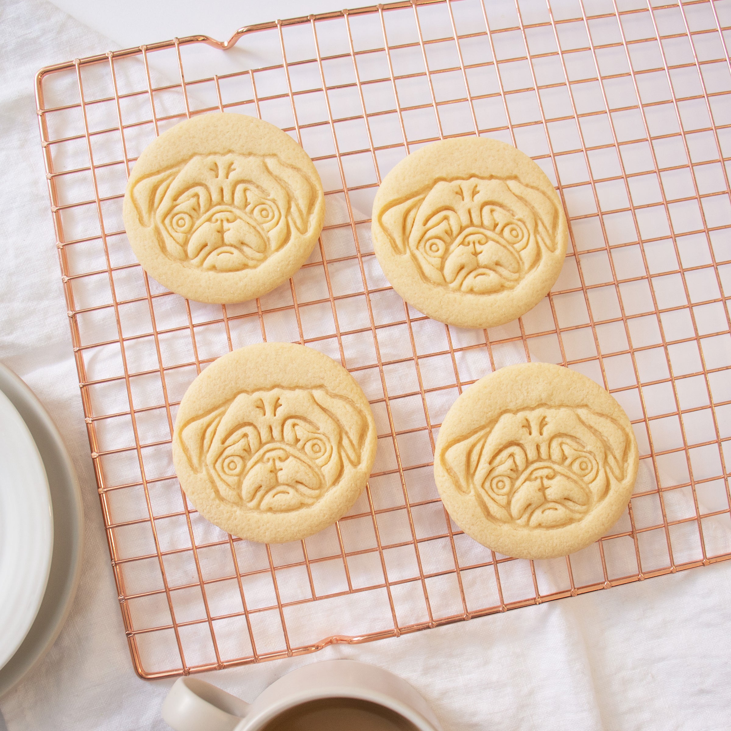 pug face cookies