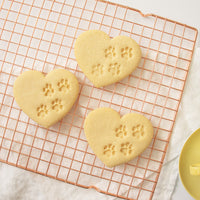 heart paw prints cookies