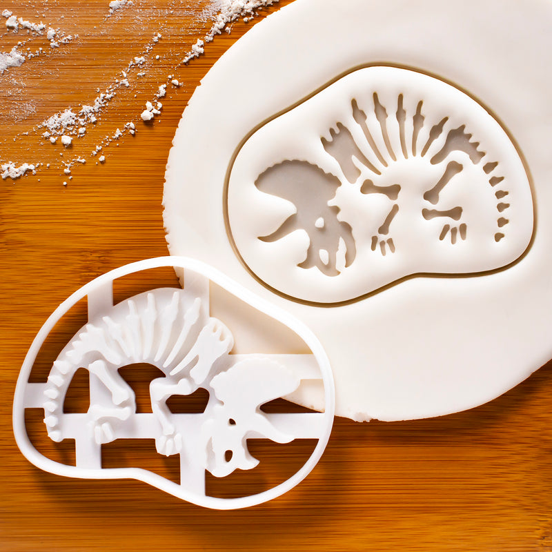 Triceratops dinosaur Fossil Cookie Cutter