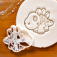 baby stegosaurus dinosaur cookie cutter