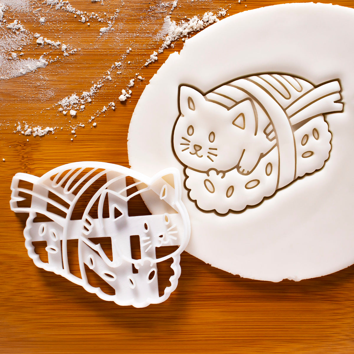 sushi cat cookie cutter