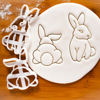 Set of 2 Cookie Cutters: Bunny and Bunny's Butt
