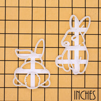 Set of 2 Cookie Cutters: Bunny and Bunny's Butt
