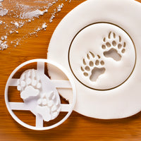 Bear Paw prints cookie cutter