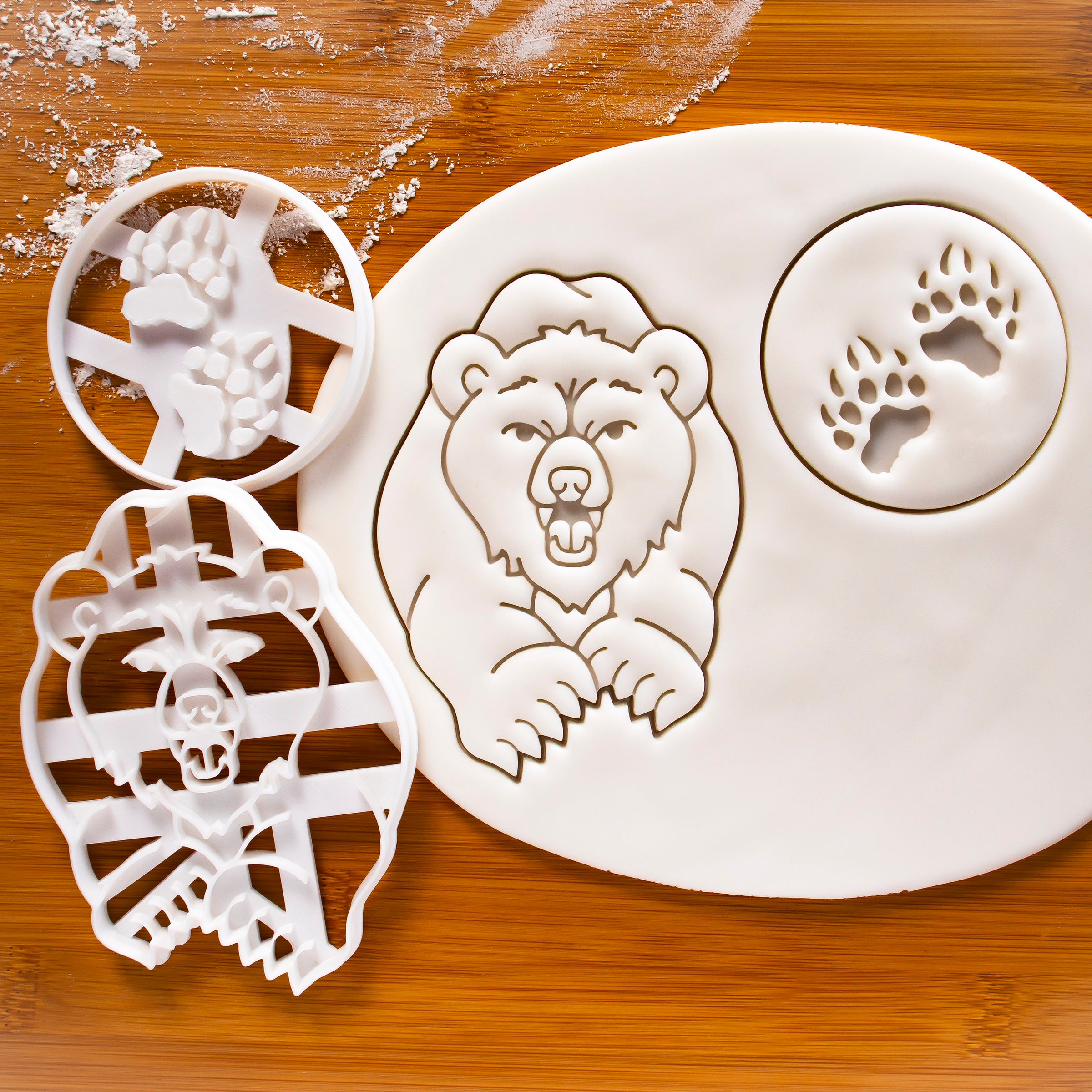 Bear & Paw Prints Cookie Cutters