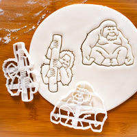 Set of 2 Baby and Adult Orangutan cookie cutters