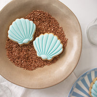 nautical seashell cookies