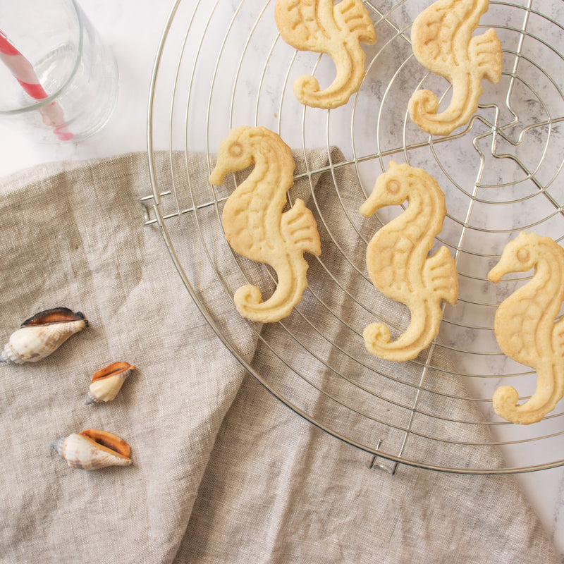 nautical seahorse cookies