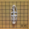Bitten Surfboard Cookie Cutter