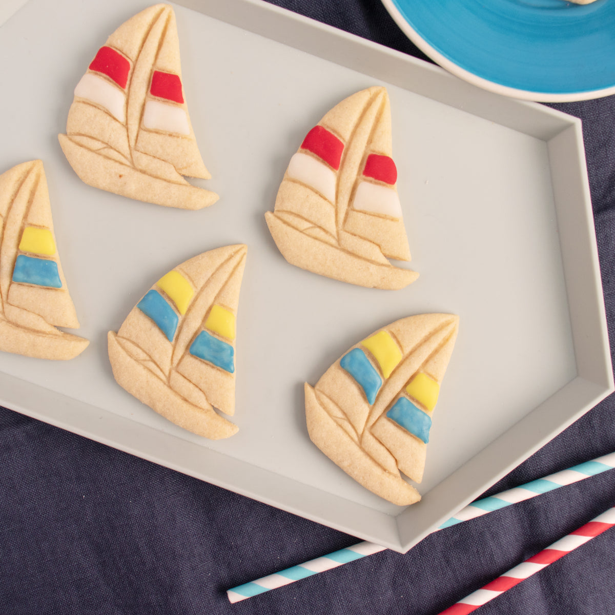 sailboat cookies