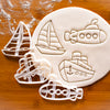 Ferry Ship, Submarine, & Sail Boat Cookie Cutters