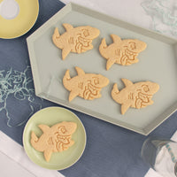 cute shark cookies