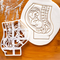 Pregnant Womb with Fetus Cookie Cutter