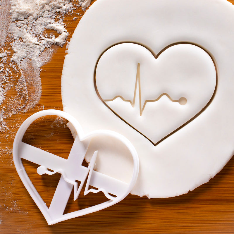large ecg cookie cutter