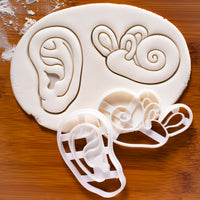 set of 2 human ear cookie cutters