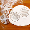 set of 2 petri dish cookie cutters