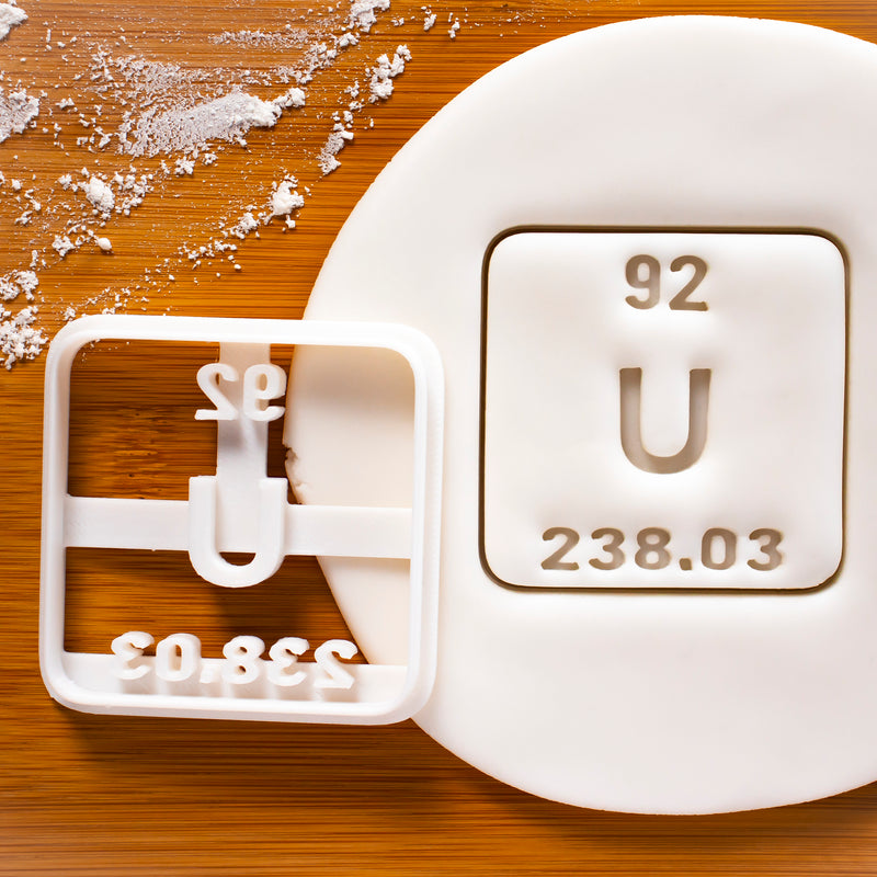 Uranium Periodic Table Element Cookie Cutter