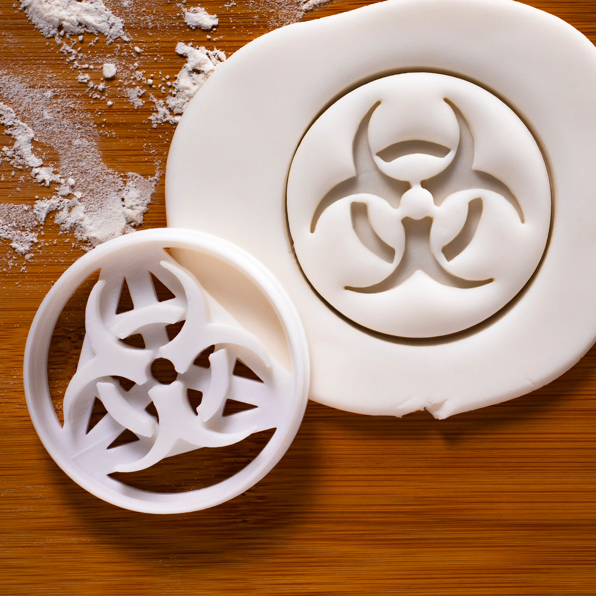 biohazard symbol cookie cutter