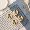 toxic skull science symbol cookies