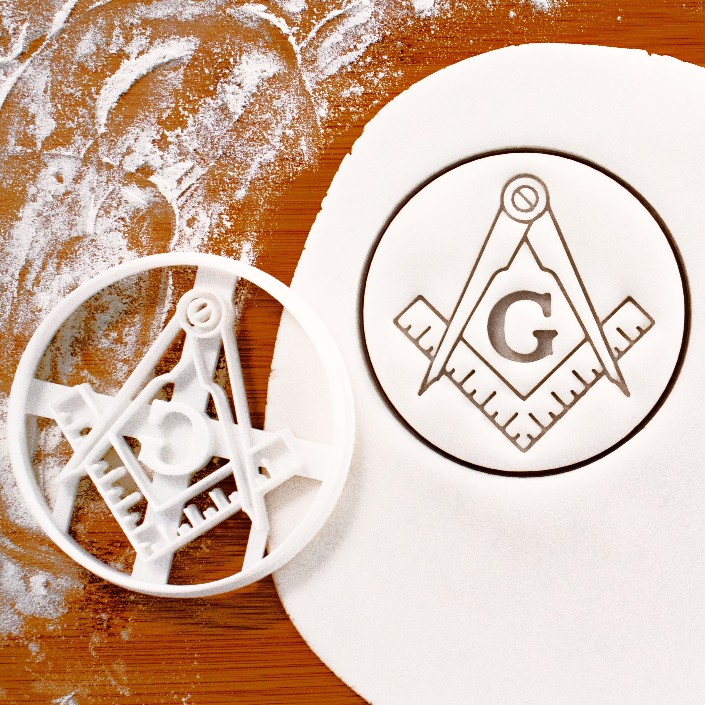 Masonic Square & Compasses Cookie Cutter