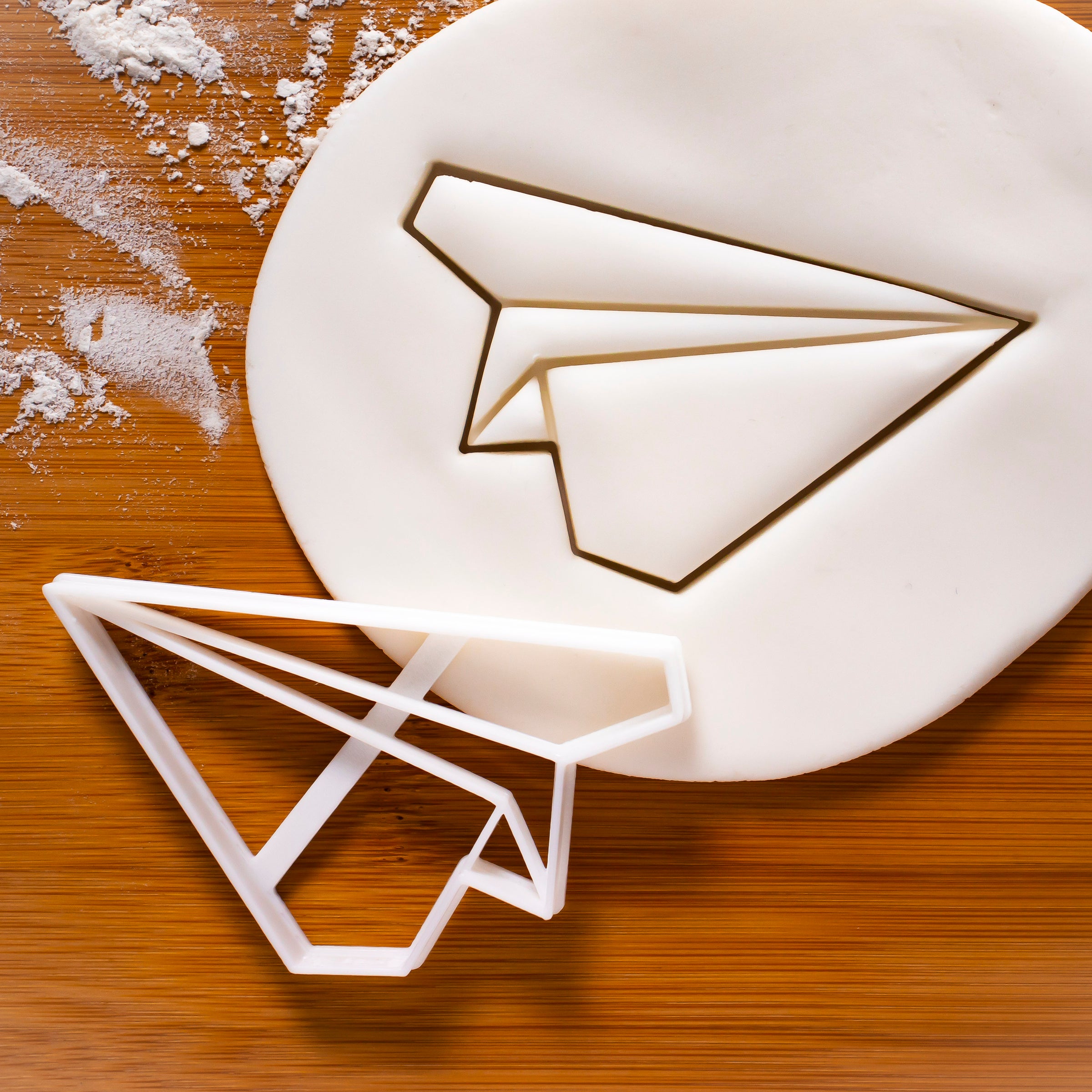 origami plane cookie cutter